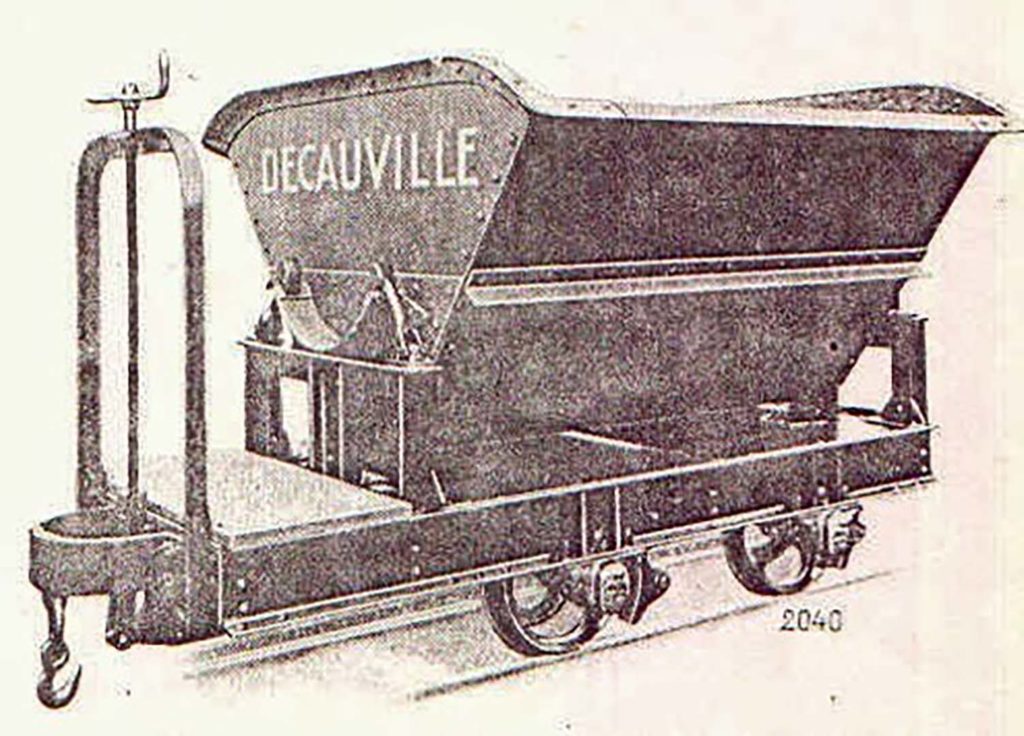 Carro volcador o vagoneta metálica. Colección particular. 1902