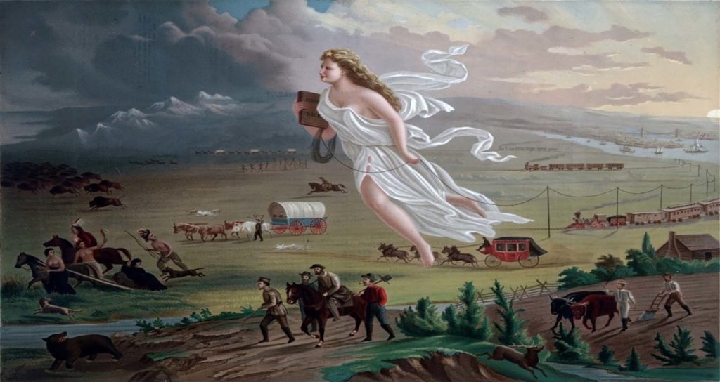 La “modernidad” y las (In) movilidades. John Gast, American Progress (1871).