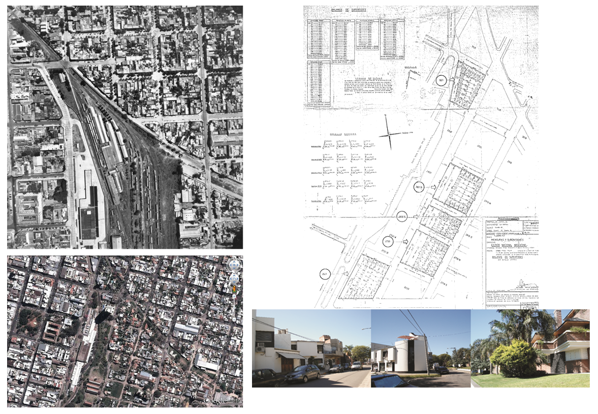 Imagen 3. Transformaciones urbanas en el perímetro de la estación del Ferrocarril de Santa Fe.
