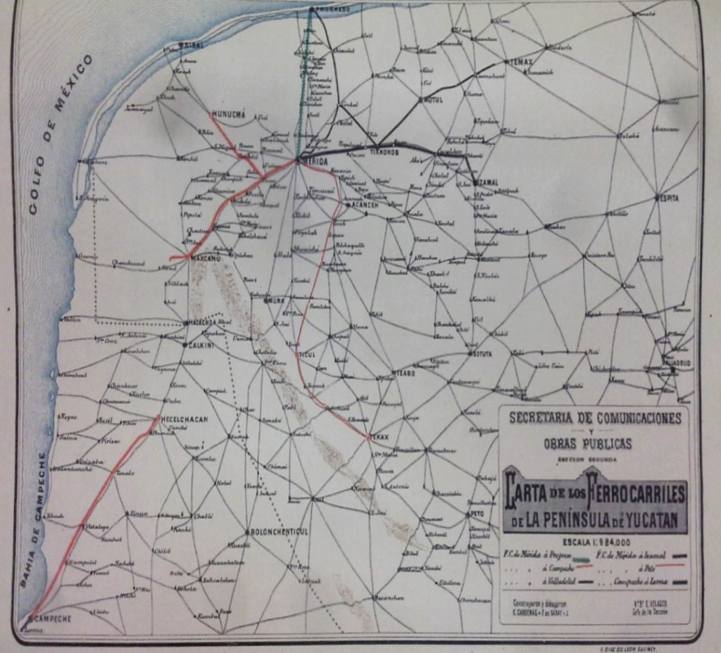Ferrocarriles en la Península, 1899.