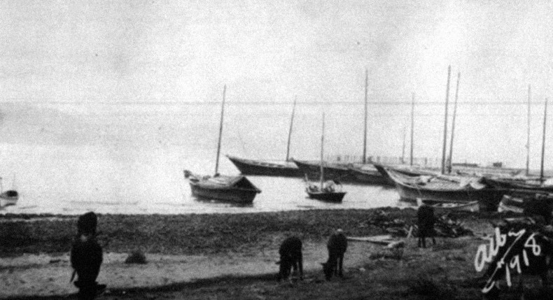 Fotografía de Chapala en 1918, autor Guillermo de Alba.