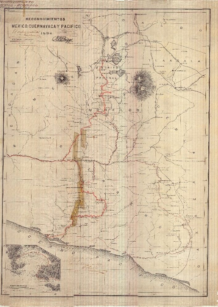Ferrocarril México, Cuernavaca y Pacífico. Proyecto.
