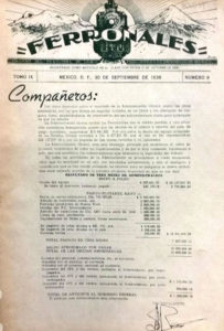 Revista Ferronales, t. IX, núm. 9, septiembre de 1938.