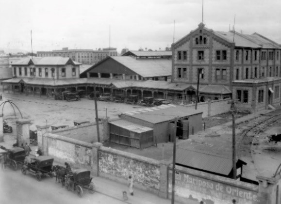 Panorámica de la estación Buenavista, Ciudad de México. 1926. Fondo FNM, Sección Comisión de Avalúo e Inventarios. CEDIF, CNPPCF, Secretaría de Cultura.