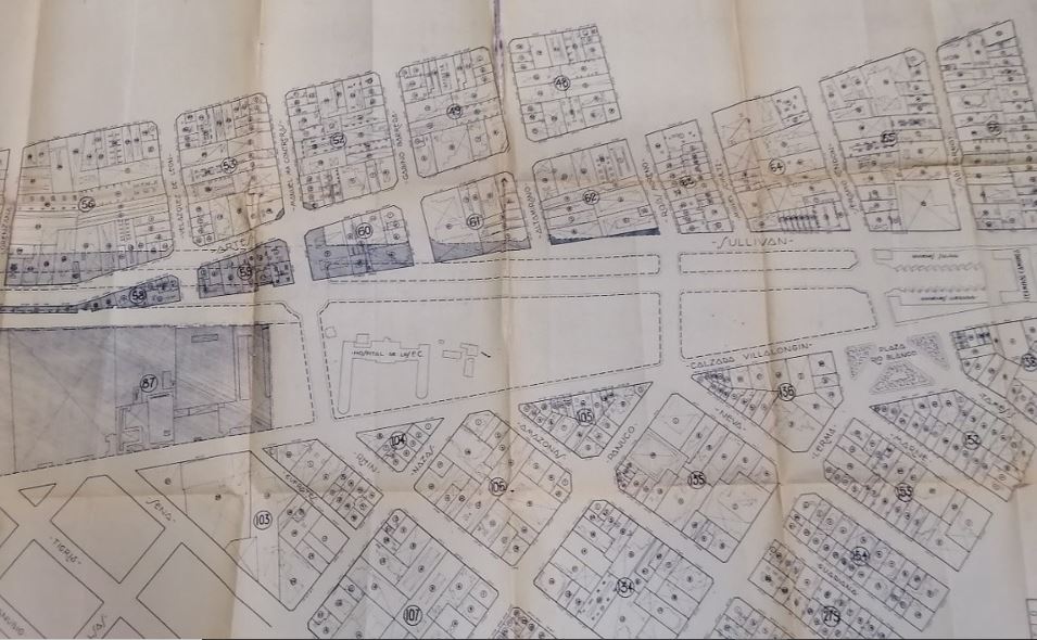 Plano de la Colonia Cuauhtémoc.