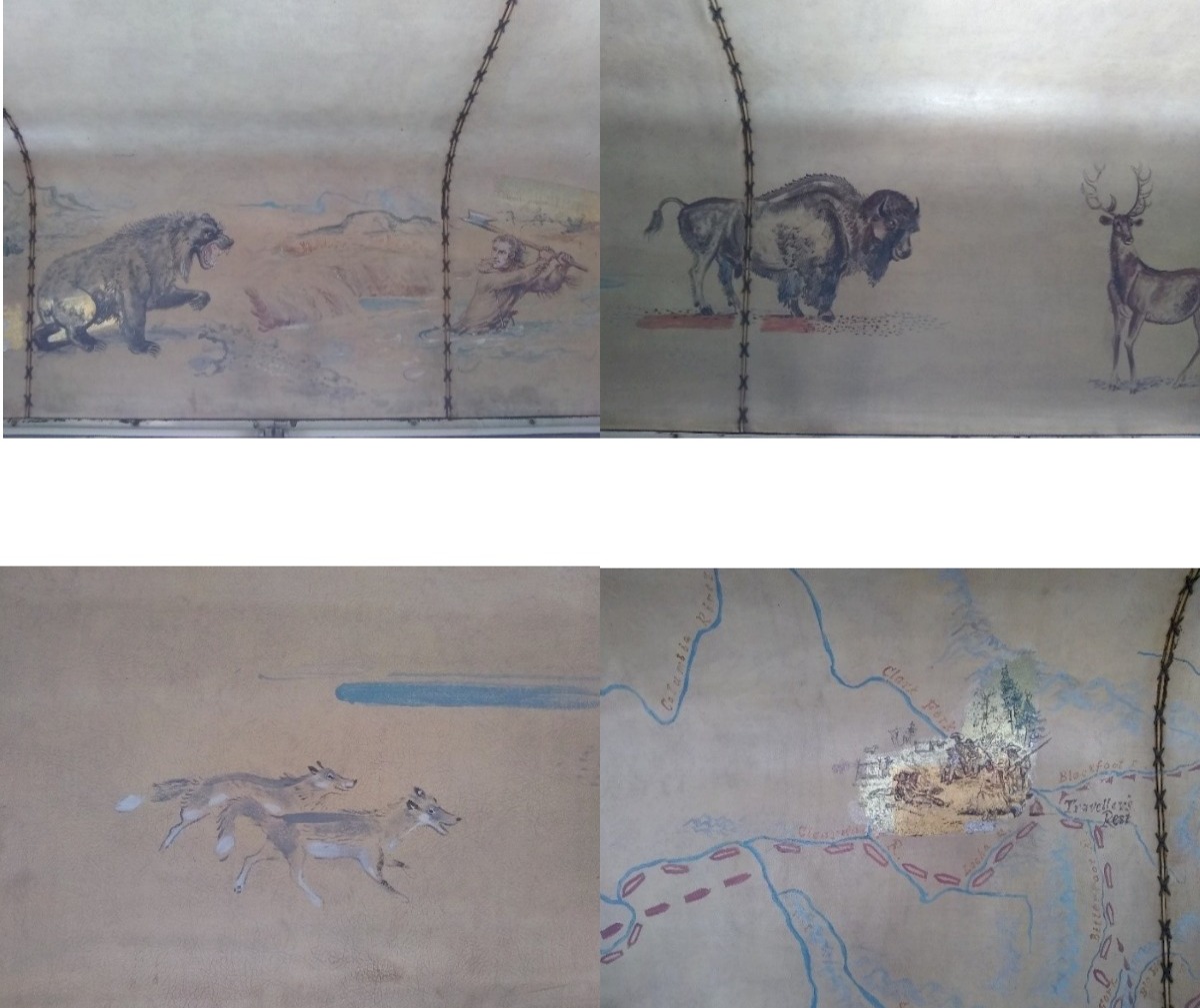 Detalles de los murales en el coche NM 3681.11
