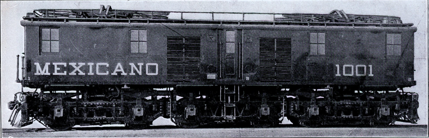 Imagen 4. Locomotora 1001. Mexrail. Magazine de Empleados del Ferrocarril Mexicano, tomo I, Año I, No, 7 (diciembre de 1924), p. 49.