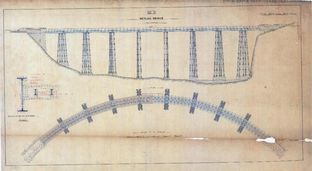 M.R Metlac Bridge. Fondo Ferrocarril Mexicano. Serie. Orizaba. CEDIF, CNPPCF, Secretaría de Cultura. N° 1085.